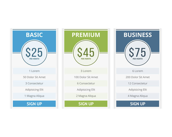 Pricing Table