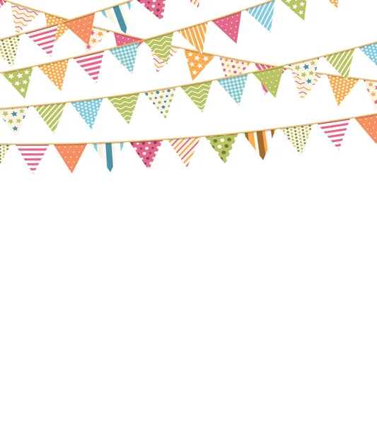 Background with Bunting — Stock Vector