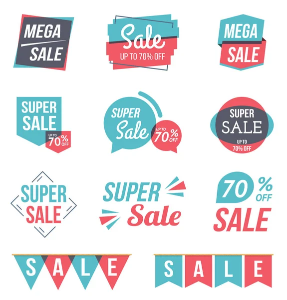 Sale Banners — Stock Vector