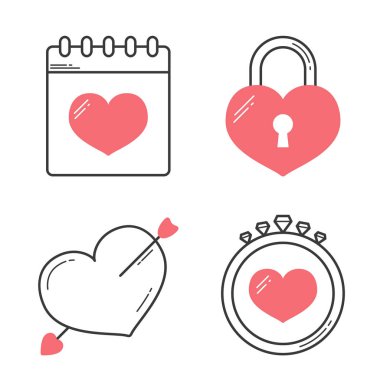 kalp çizgi simgeler