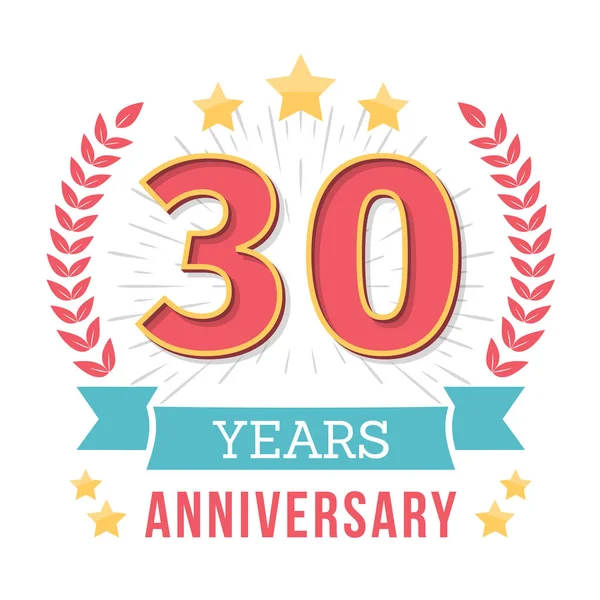 Anniversary Emblem — Stock Vector