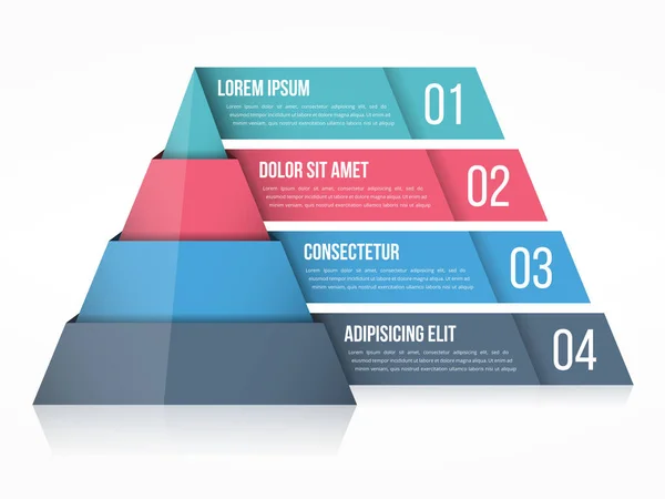 Carta piramidal — Archivo Imágenes Vectoriales