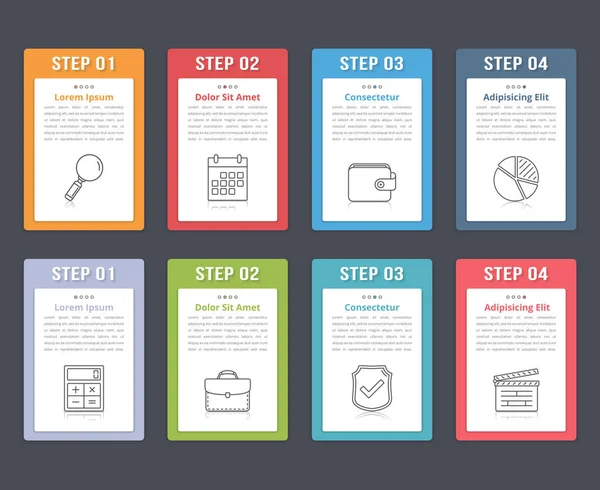 Elementos infográficos con números — Archivo Imágenes Vectoriales