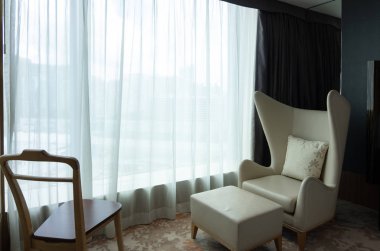 Otel konaklama yatak odasında rahatlatıcı köşe Feeding koltuk