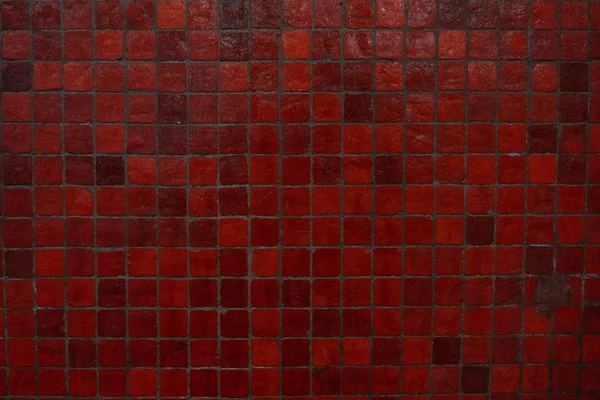 Ceramic tiles Red mosaic for kitchen or bathroom wall or floor.