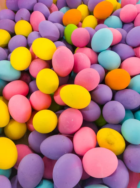 Eier Bunte Ostereier Bei Frohe Ostern — Stockfoto