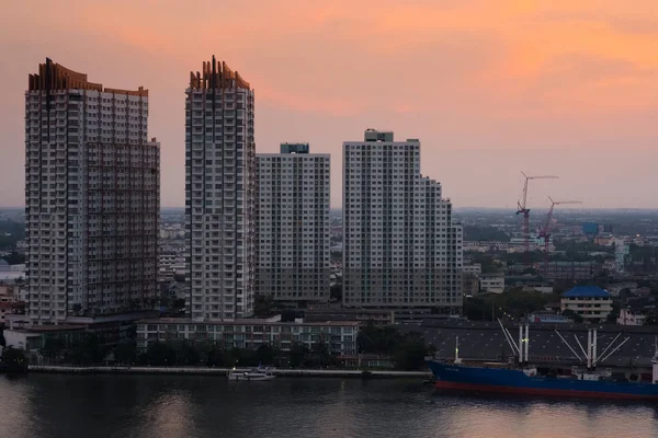 Görünüm şehir peyzaj Bangkok Tayland