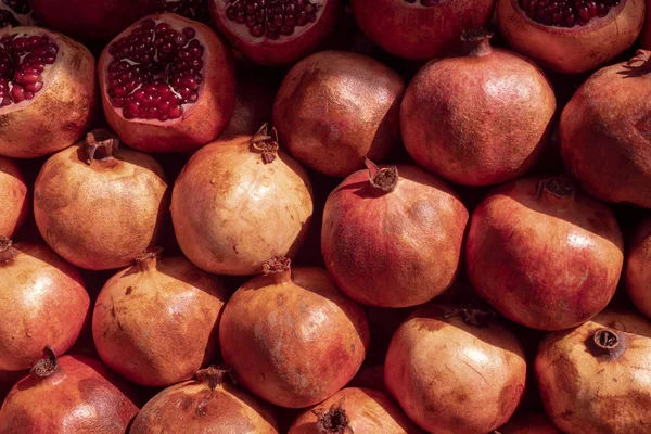 Pozadí Ovoce Granátové Jablko Uzavření — Stock fotografie