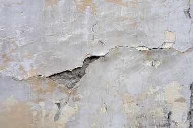 Arka plan. Bir çatlak ile eski sıva.