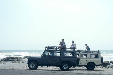 Endonezya, Bali, 9 Ocak 2019 Sahilde Off-road safari