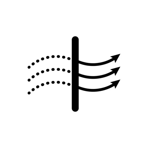 Hava temizleyici. Hava filtresi simgesi. Katı Parçacık Filtresi