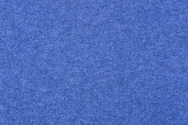 Fabric Knitting Wool Texture Blue Color Cloth Knitted Wool Surface — Stock Photo, Image