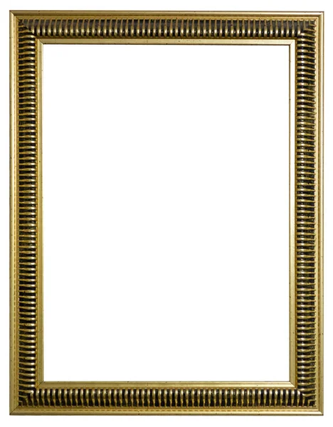 Золота вінтажна рамка для живопису або дзеркала — стокове фото