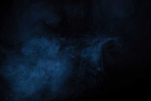 Abstract Smoke or fog on black Background