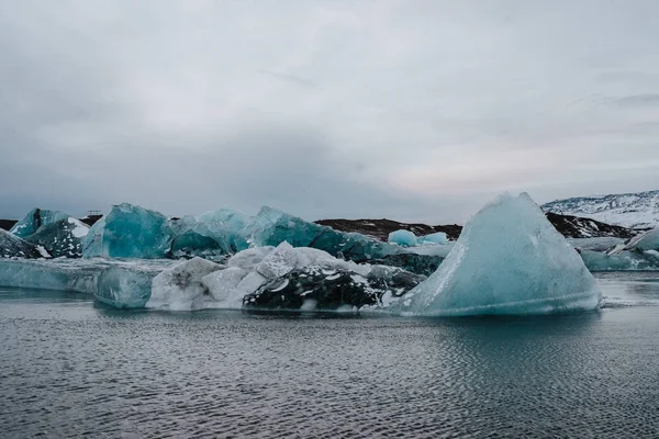 Some Icebergs Joekulsrin Glacier Lagoon Iceland — стоковое фото