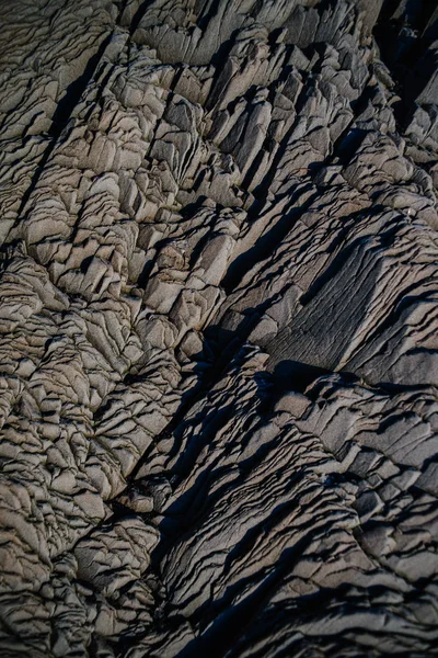 Скалы Пляже Рейнсфьяра Исландия — стоковое фото