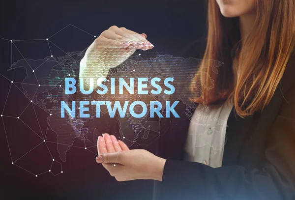 Het Concept Van Business Technologie Het Internet Het Netwerk Een — Stockfoto
