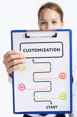 İş, teknoloji, internet ve ağ kavramı. Genç KBB