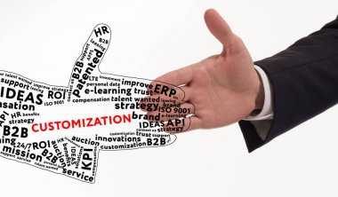 İş, teknoloji, internet ve ağ kavramı. Genç KBB