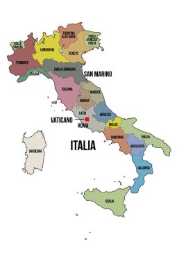 Cartina politica dell 'Italia utile per la scuola ma anche per il lavoro