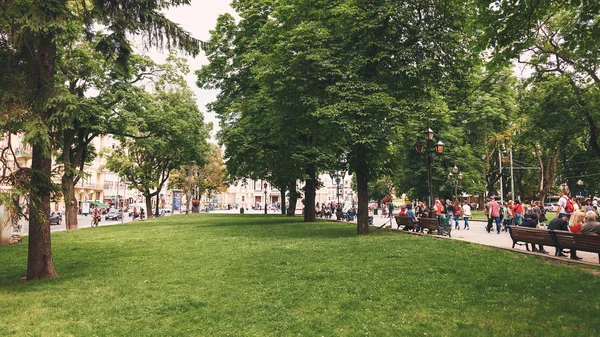 Lvov Město Pohled Opery — Stock fotografie