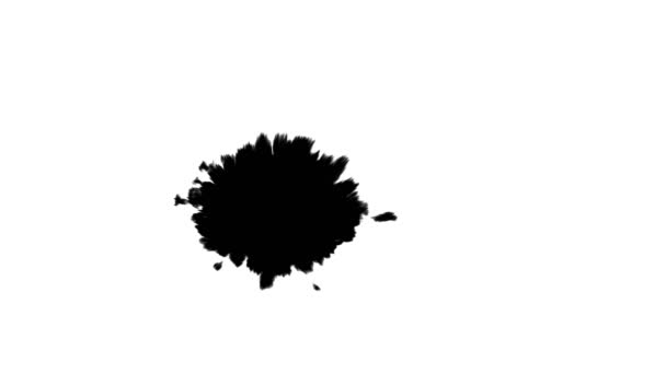 Goutte d'encre en papier blanc — Video