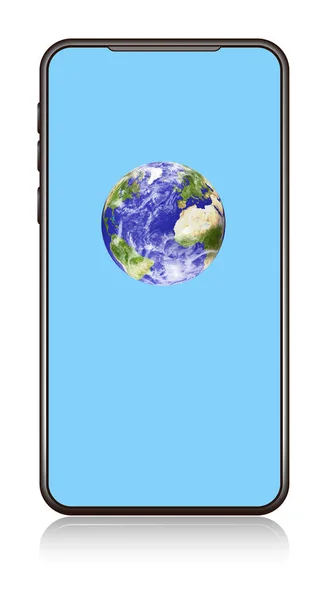 Hello World Phone with World Earth