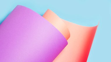 Soyut renkli kağıt arka plan. Mavi, pembe ve Lila renkler.