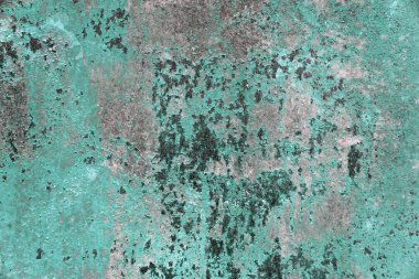 Paslı metal doku. Soluk grunge arka plan. Mavi pas