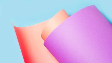 Soyut renkli kağıt arka plan. Mavi, pembe ve Lila renkler.