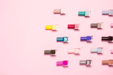 Oje şişedesen arka plan. Yakın çekim.