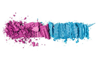 pembe ve mavi Göz farı beyaz izole