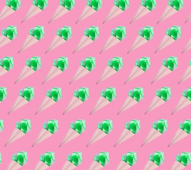 Yaşayan mercan arka plan üzerinde Mavi dondurma waffle konisi.