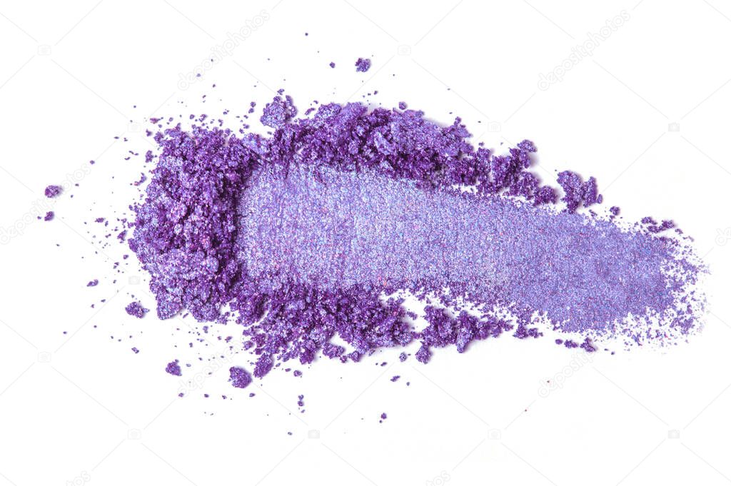 Violet Eye shadow set isolated on white