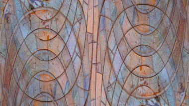 Grunge soyut karışık boyalı arka plan. Zemin veya duvar kağıdı için modern futuristik boyalı duvar