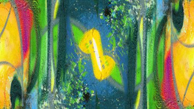 Grunge soyut karışık boyalı arka plan. Zemin veya duvar kağıdı için modern futuristik boyalı duvar
