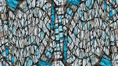 Değişik taşların renkli mozaiği