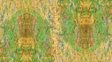 Yeşil grunge duvar arkaplanı