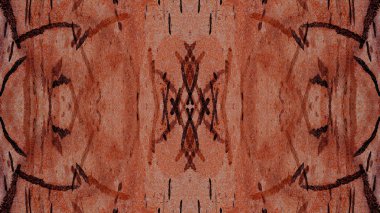 Noktalarda paslı metal desen boya ve gamzeler