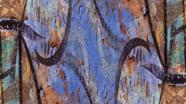 Renkli grunge boyalı duvar arkaplanı