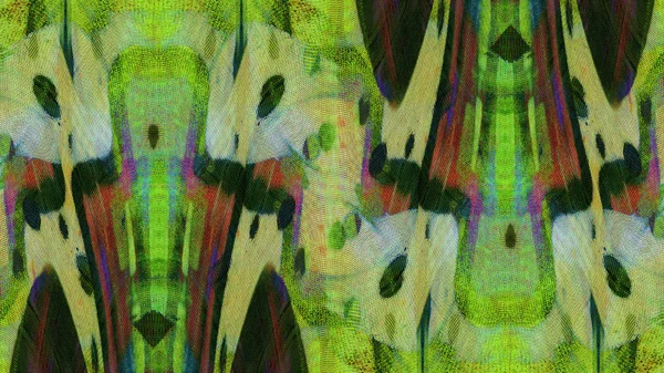 boya ile Soyut Yeşil alçı