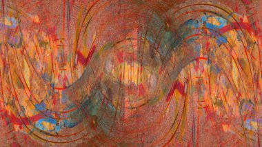 Grunge soyut karışık boyalı arka plan. Zemin veya duvar kağıdı için modern futuristik boyalı duvar