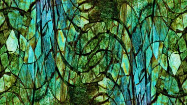 Değişik taşların renkli mozaiği