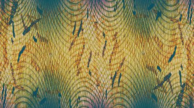 Noktalarda paslı metal desen boya ve gamzeler