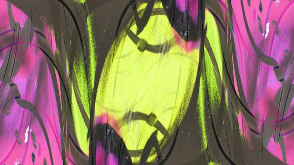 Grunge abstrait fond peint mixte. Douleur futuriste moderne — Photo