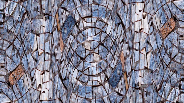 Değişik taşların renkli mozaiği