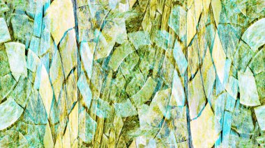 Değişik taşların renkli mozaiği