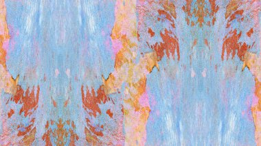 eski yıpranmış alçı duvar boya ile