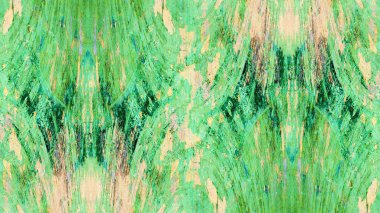 boya ile yeşil sıva