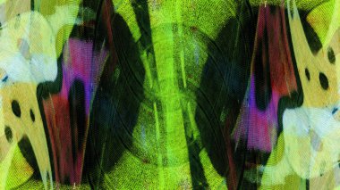 Yeşil grunge duvar arkaplanı